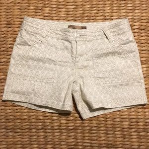 Prana stretch organic cotton shorts EUC